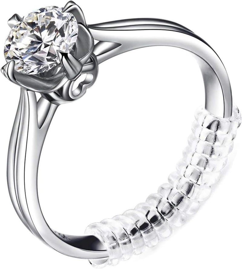 Anpro Ring Sizer Adjusters for Loose Rings - 15-Pack Multiple Styles, Invisible Spacer Guards & Tighteners for Women, Fits Almost Any Ring - Image 1